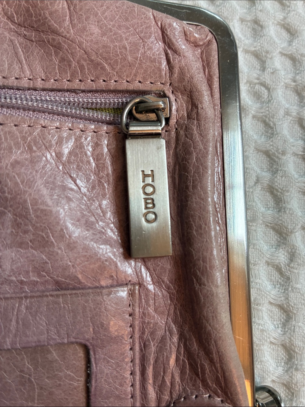 Women's Rose Pink Clutch Wallet by HOBO - Picture 5 of 5